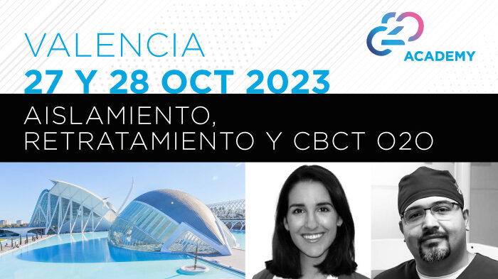 El curso ‘Aislamiento, Retratamiento y CBCT O2O’ tendrá lugar en Valencia el próximo 27 y 28 de octubre